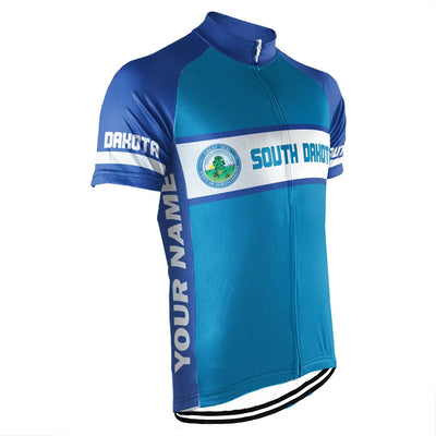 Custom South Dakota Men's Short Sleeve Cycling Jersey