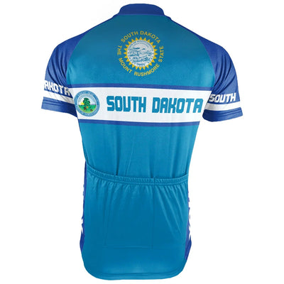 Custom South Dakota Men's Short Sleeve Cycling Jersey