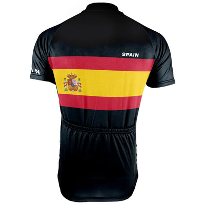 Customized Spain Men's Cycling Jersey Short Sleeve