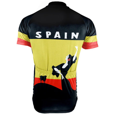 Customized Spain Men's Cycling Jersey Short Sleeve