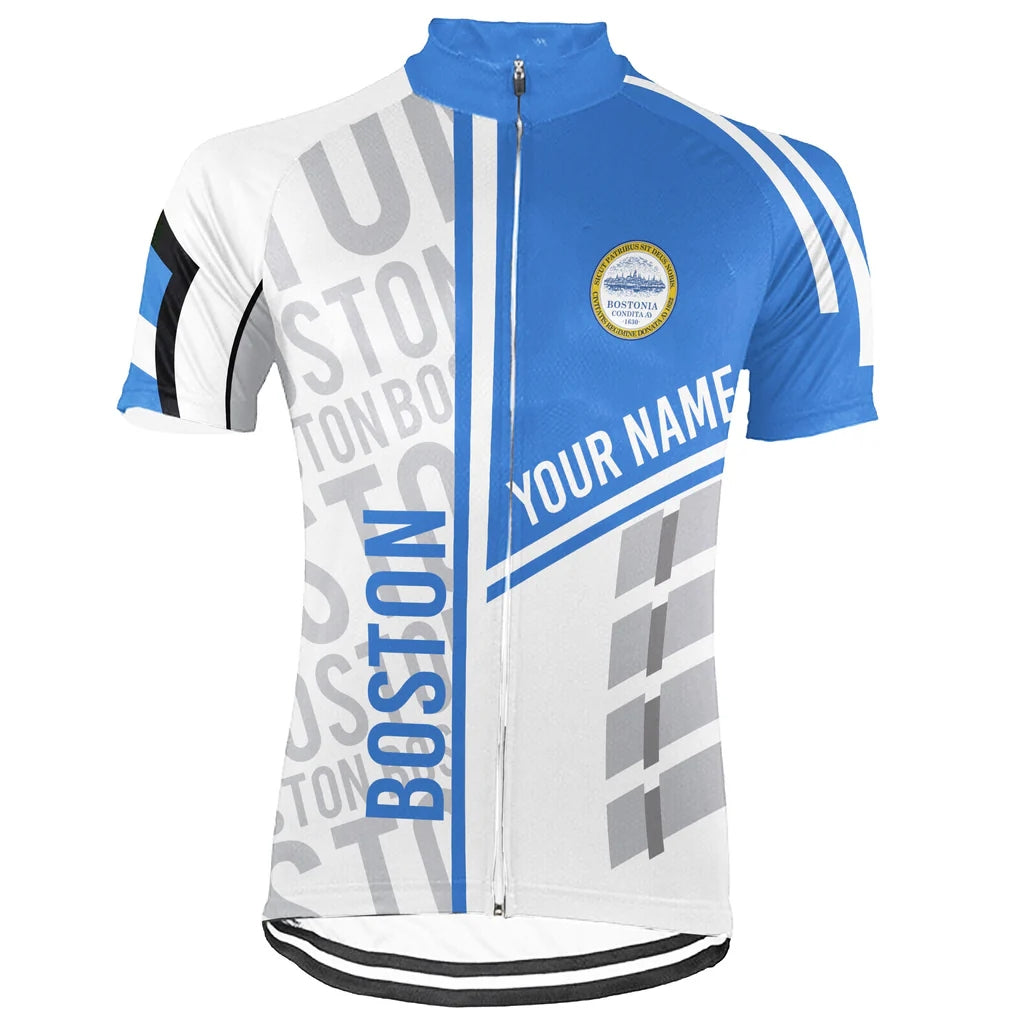 Customized Boston Men's Cycling Jersey Short Sleeve