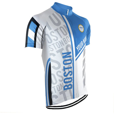 Customized Boston Men's Cycling Jersey Short Sleeve