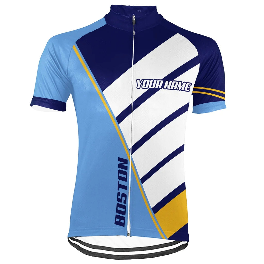 Customized Boston Men's Cycling Jersey Short Sleeve