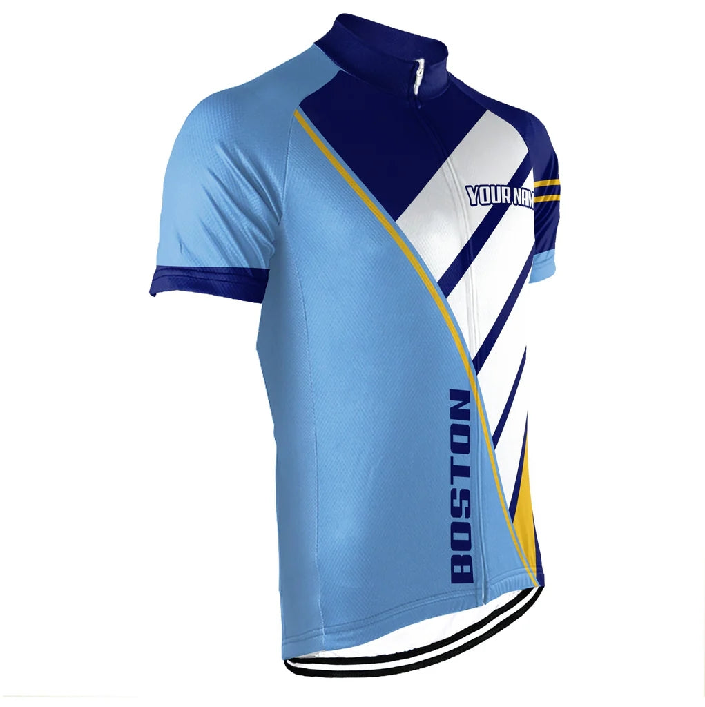 Customized Boston Men's Cycling Jersey Short Sleeve
