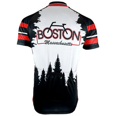 Customized Boston Men's Cycling Jersey Short Sleeve