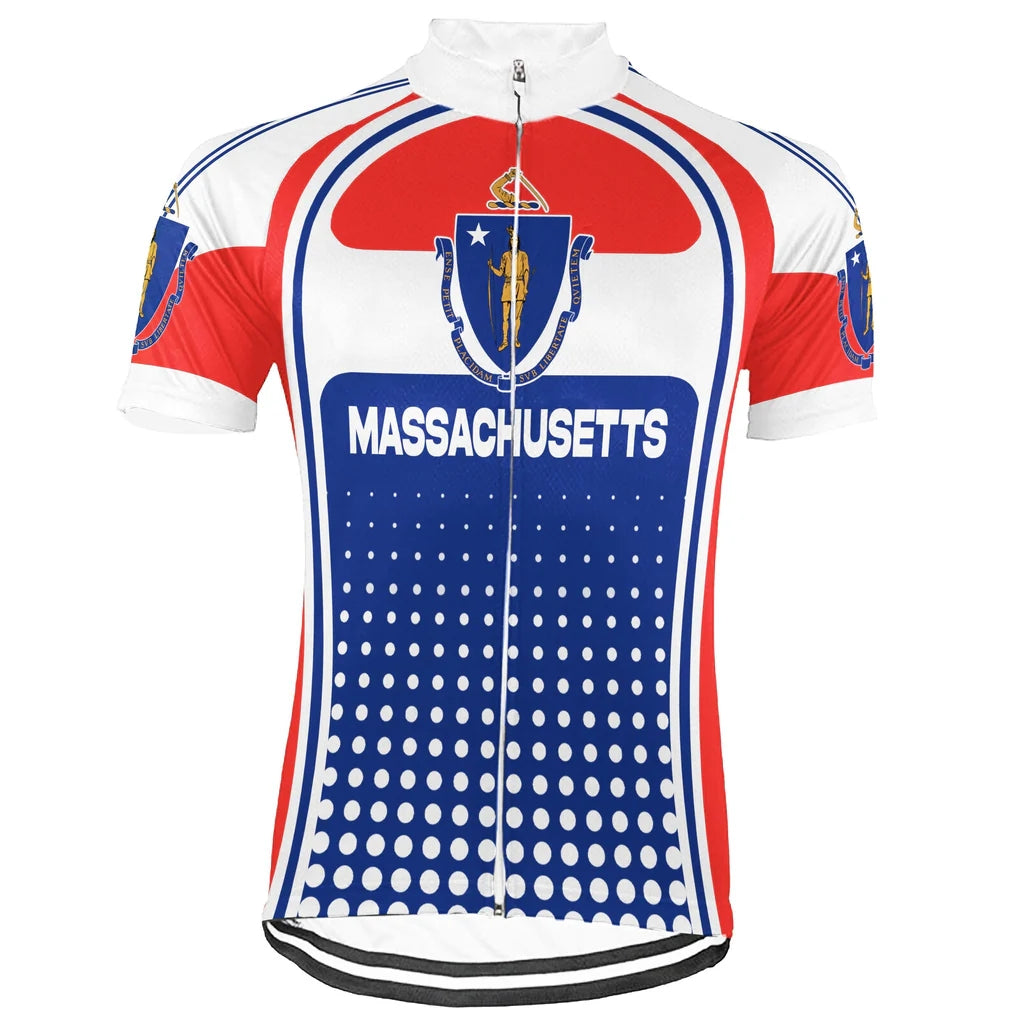 Customized Massachusetts Men's Cycling Jersey Short Sleeve