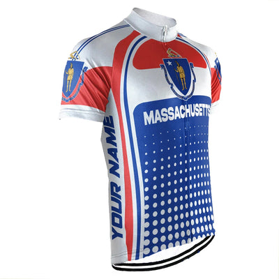 Customized Massachusetts Men's Cycling Jersey Short Sleeve
