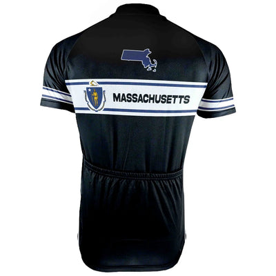 Customized Massachusetts Men's Cycling Jersey Short Sleeve
