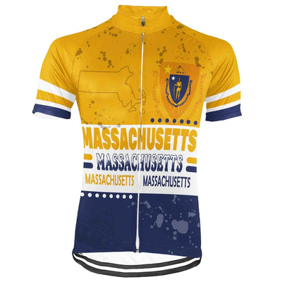 Customized Massachusetts Men's Cycling Jersey Short Sleeve