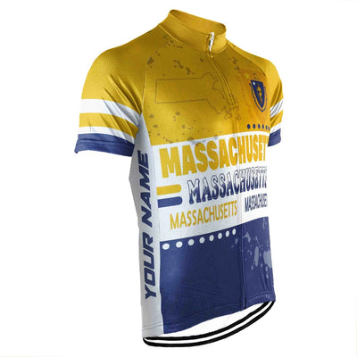 Customized Massachusetts Men's Cycling Jersey Short Sleeve