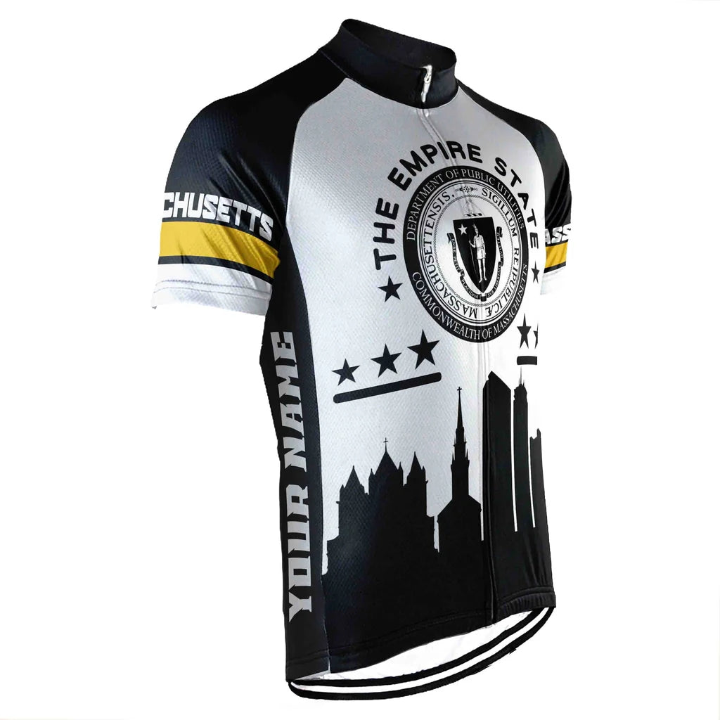Customized Massachusetts Men's Cycling Jersey Short Sleeve