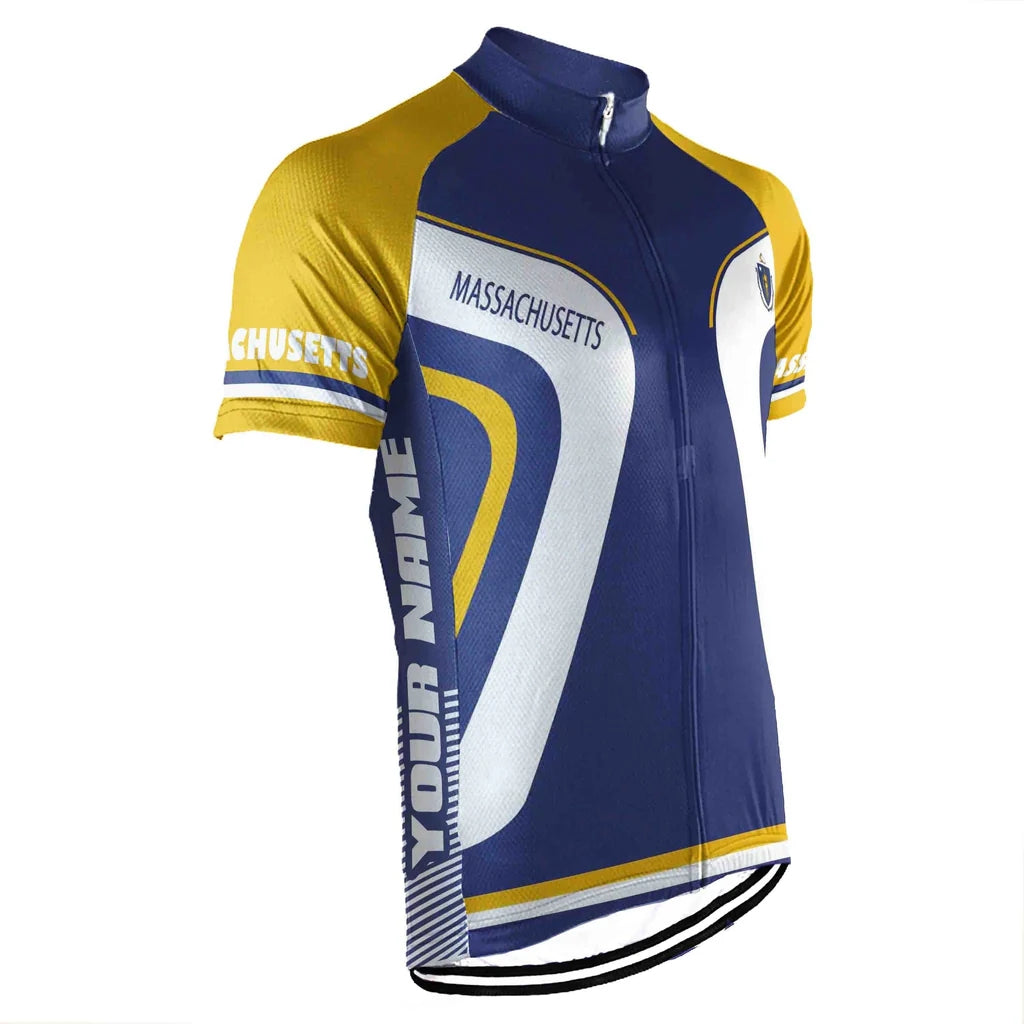 Customized Massachusetts Men's Cycling Jersey Short Sleeve