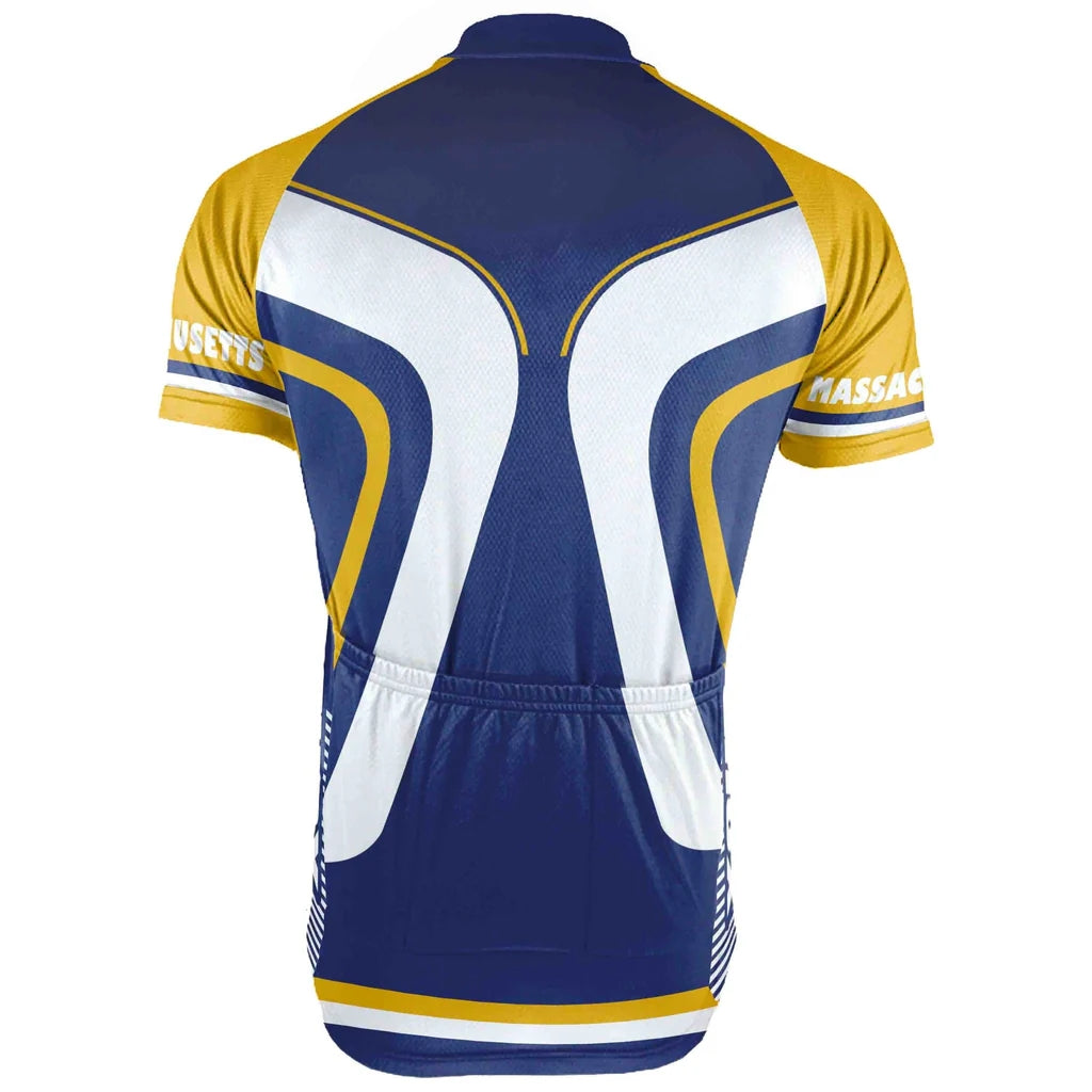 Customized Massachusetts Men's Cycling Jersey Short Sleeve