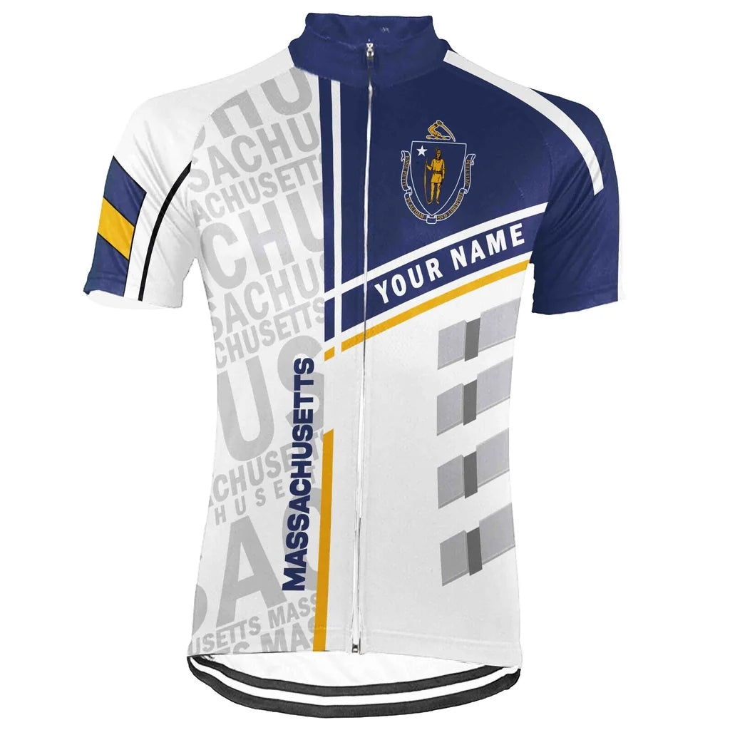 Customized Massachusetts Men's Cycling Jersey Short Sleeve