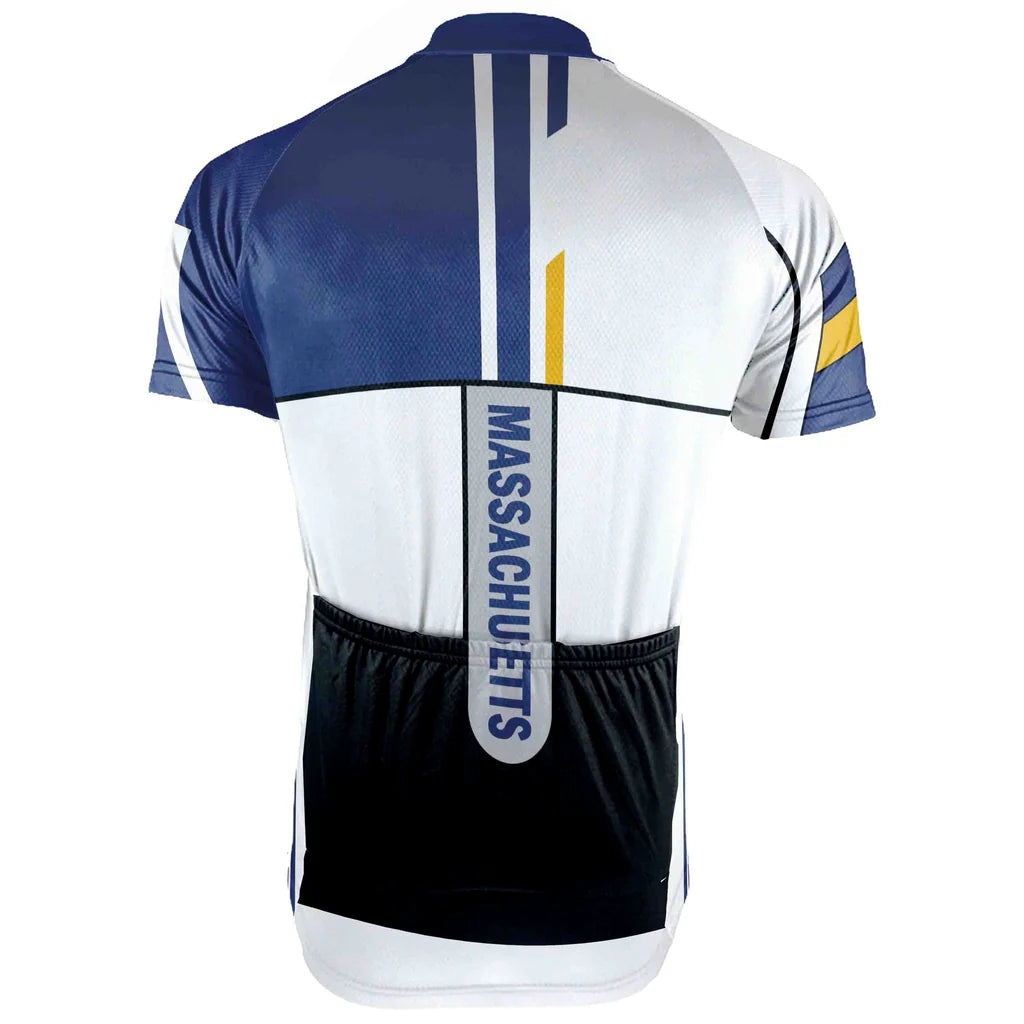 Customized Massachusetts Men's Cycling Jersey Short Sleeve