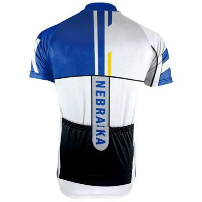 Customized Nebraska Men's Short Sleeve Cycling Jersey