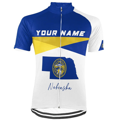 Customized Nebraska Men's Short Sleeve Cycling Jersey