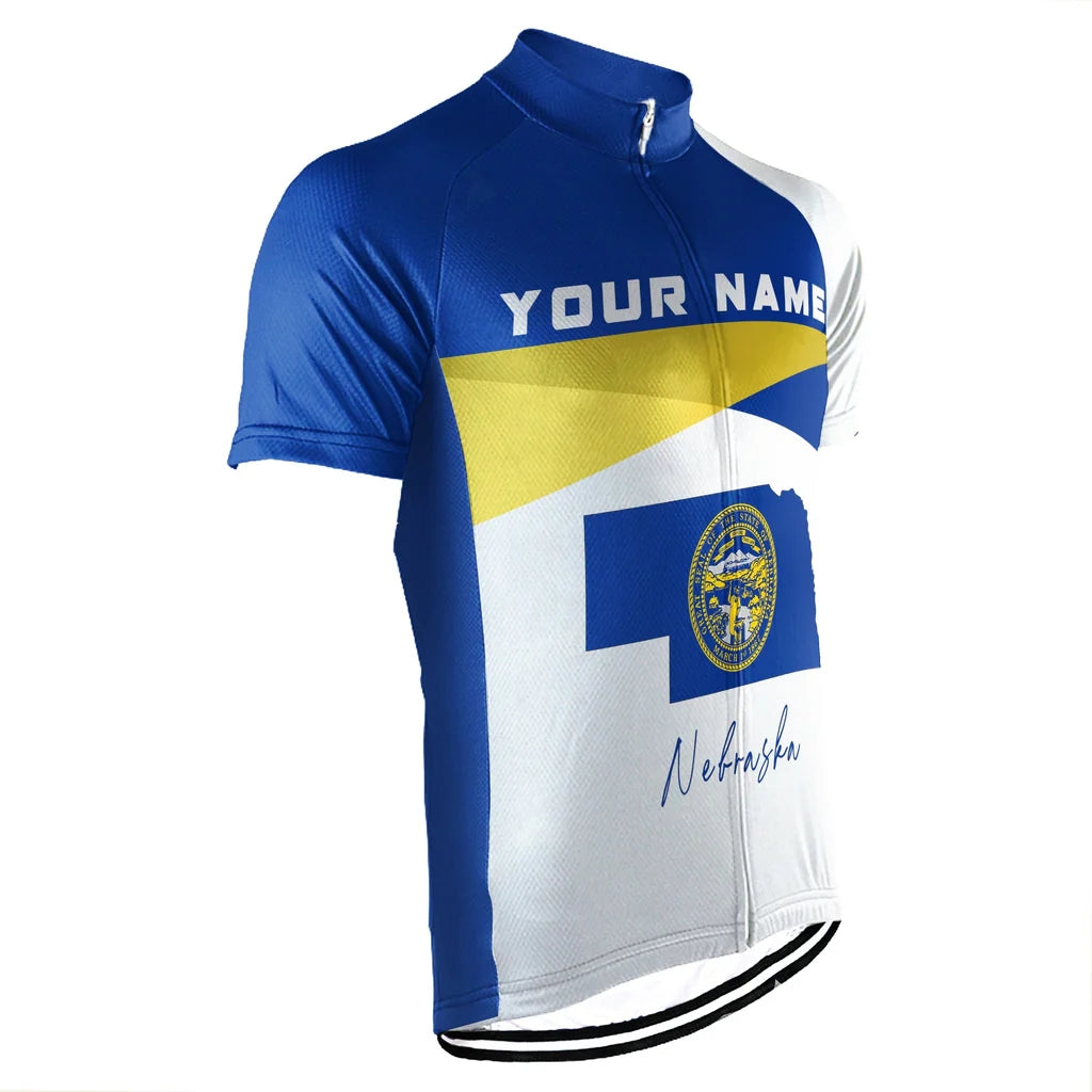 Customized Nebraska Men's Short Sleeve Cycling Jersey