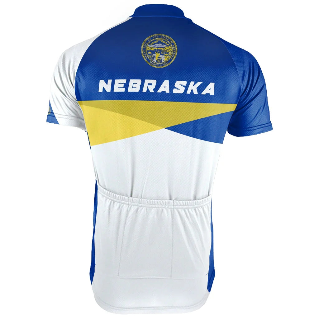 Customized Nebraska Men's Short Sleeve Cycling Jersey