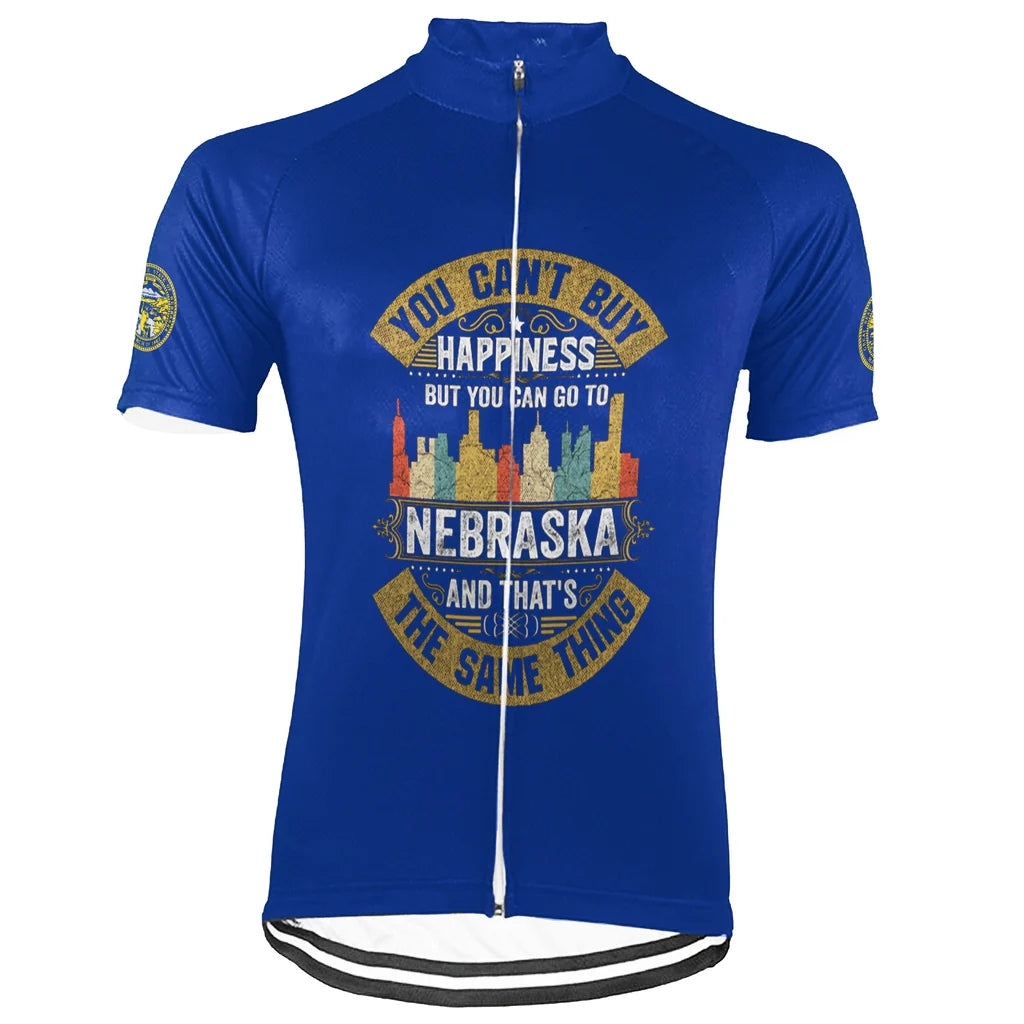 Customized Nebraska Men's Short Sleeve Cycling Jersey