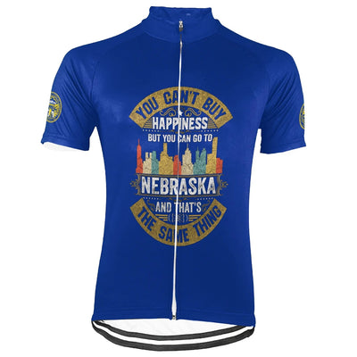Customized Nebraska Men's Short Sleeve Cycling Jersey