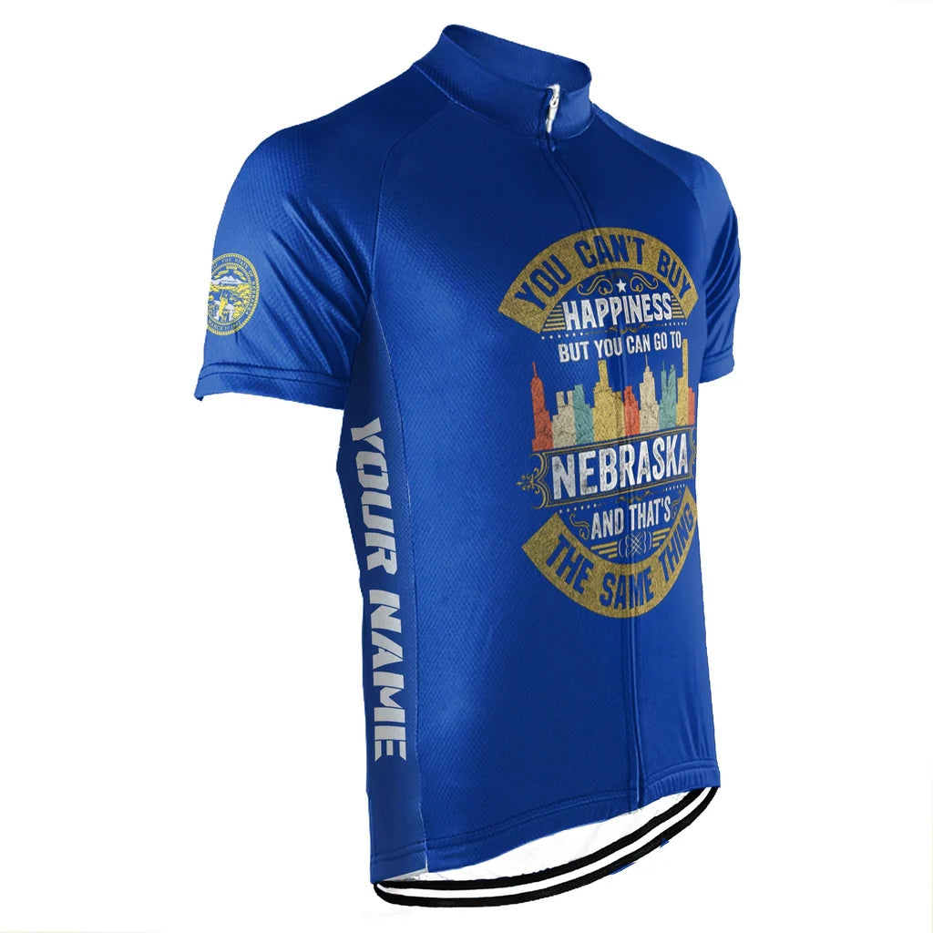 Customized Nebraska Men's Short Sleeve Cycling Jersey