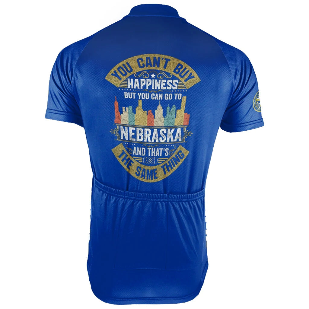 Customized Nebraska Men's Short Sleeve Cycling Jersey