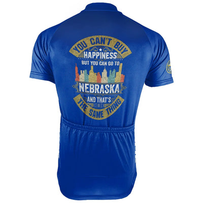 Customized Nebraska Men's Short Sleeve Cycling Jersey