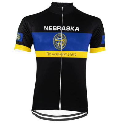 Customized Nebraska Men's Short Sleeve Cycling Jersey