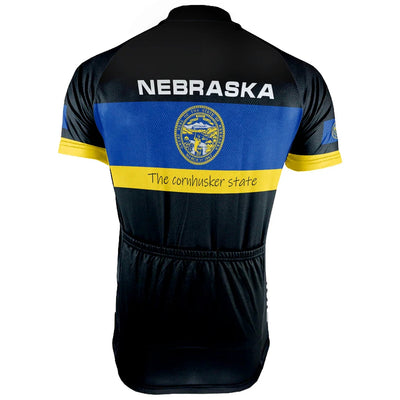Customized Nebraska Men's Short Sleeve Cycling Jersey