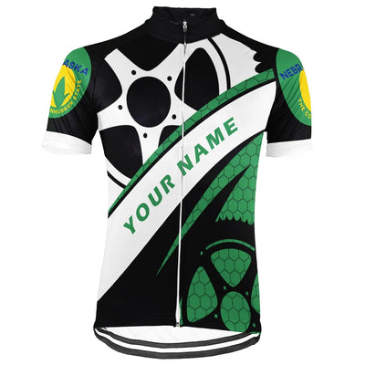 Customized Nebraska Men's Short Sleeve Cycling Jersey