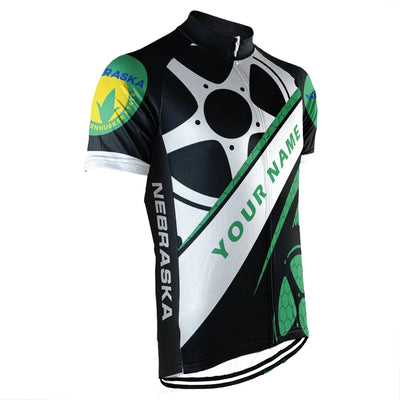 Customized Nebraska Men's Short Sleeve Cycling Jersey