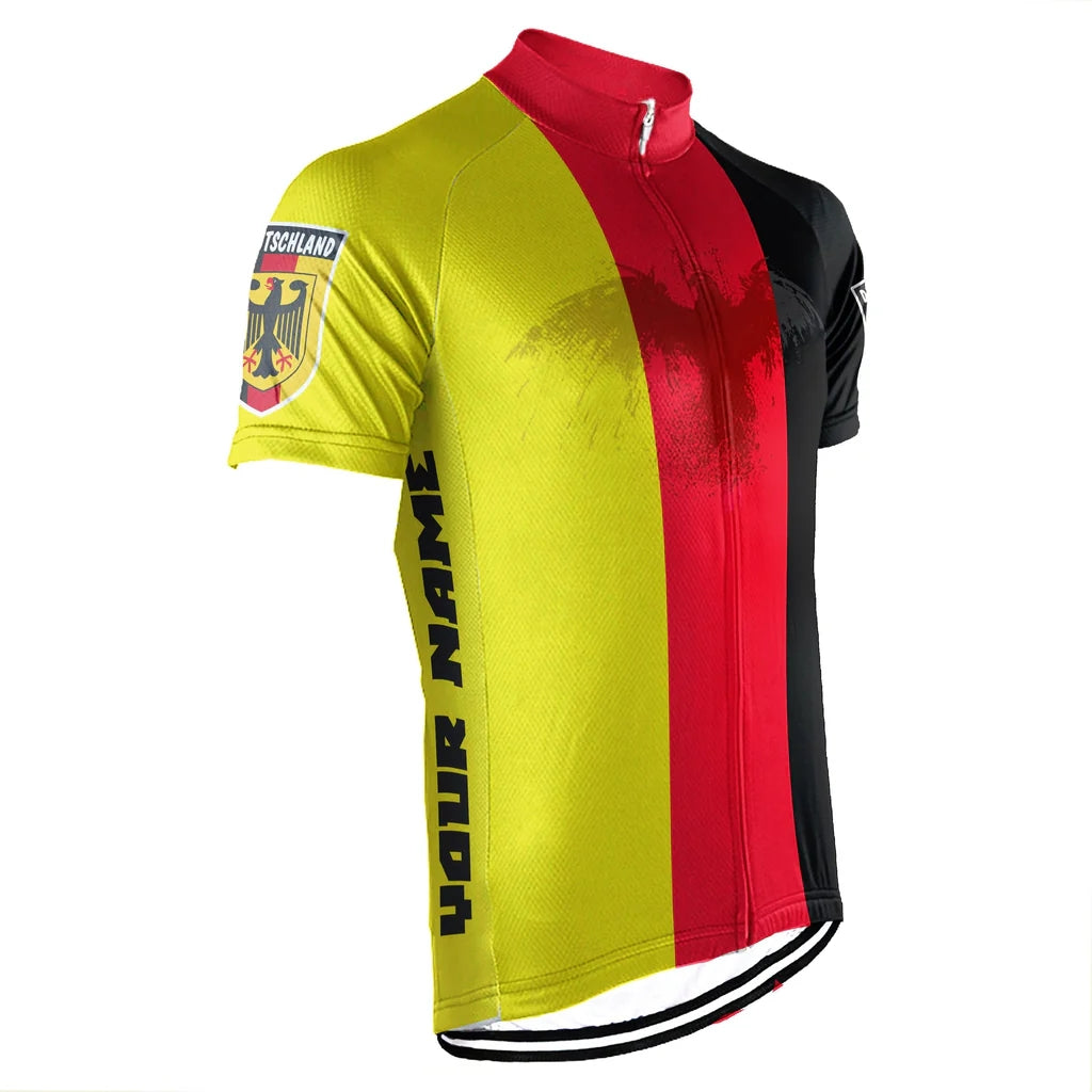 Customized Germany Men's Cycling Jersey Short Sleeve