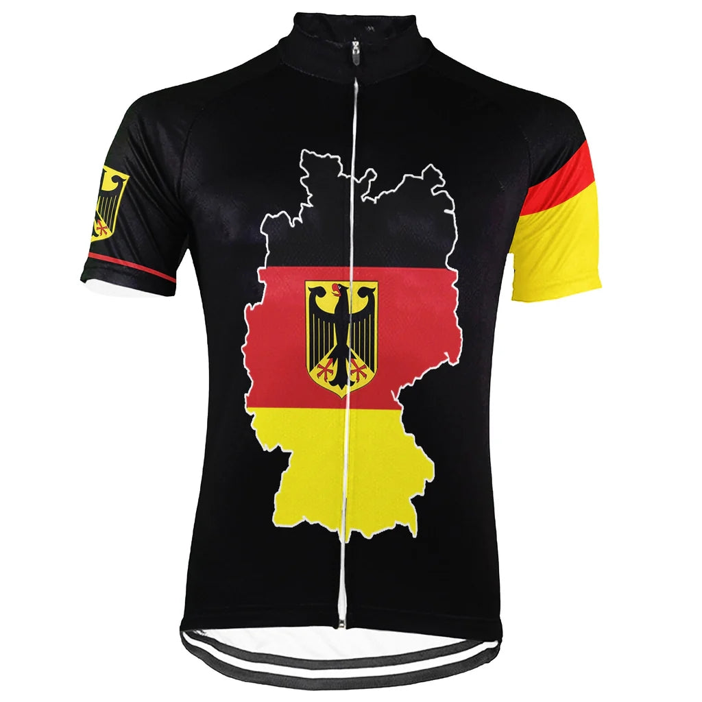 Customized Germany Men's Cycling Jersey Short Sleeve