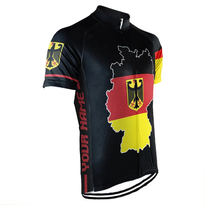 Customized Germany Men's Cycling Jersey Short Sleeve