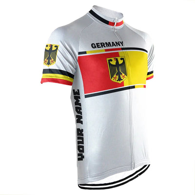 Customized Germany Men's Cycling Jersey Short Sleeve
