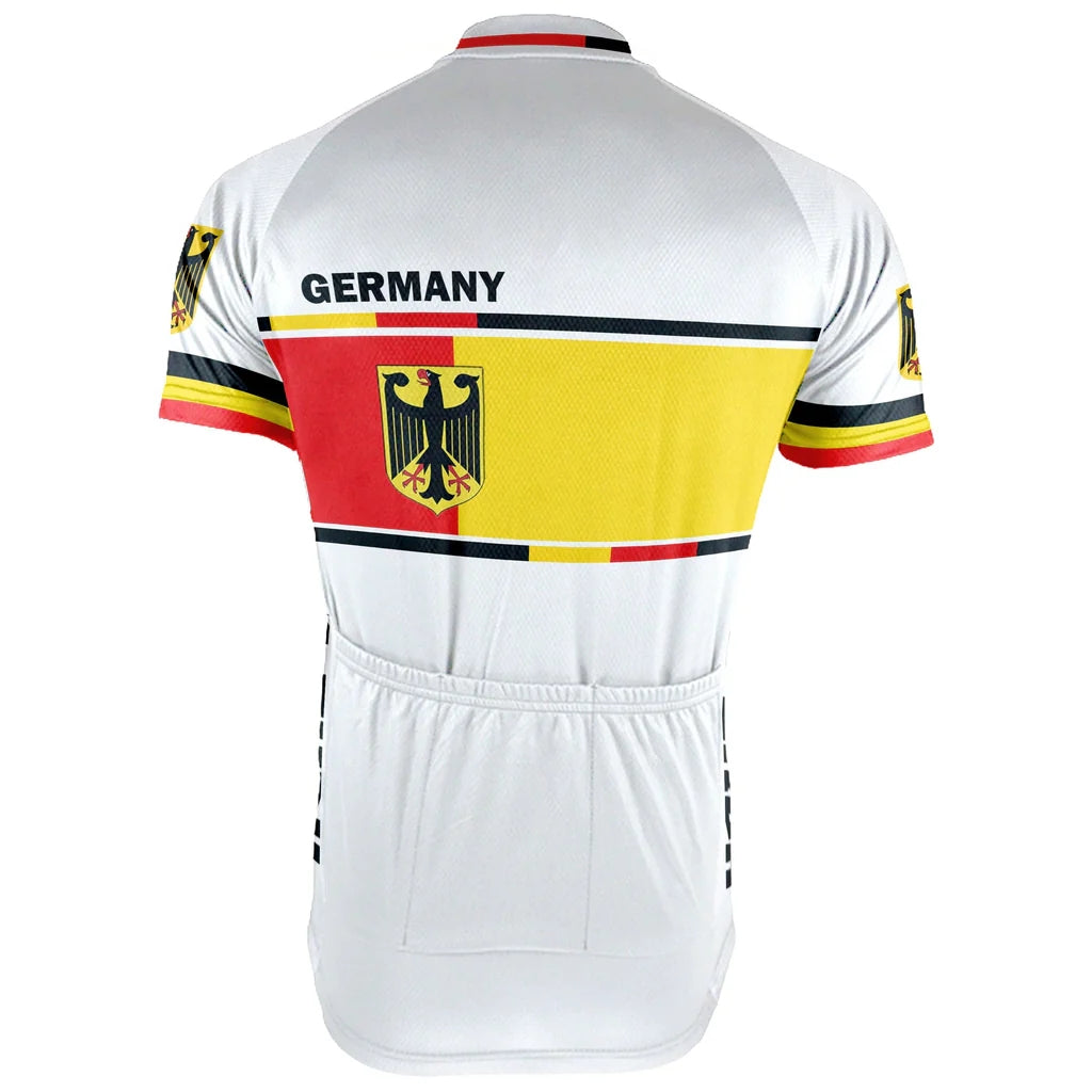 Customized Germany Men's Cycling Jersey Short Sleeve