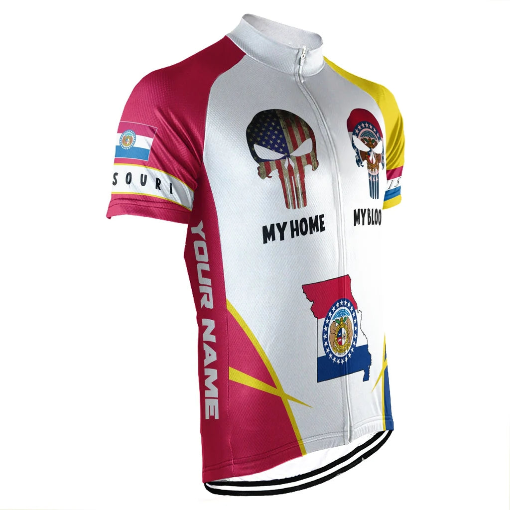 Personalized Missouri Men's Cycling Jersey Short Sleeve