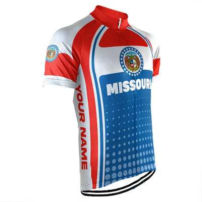 Personalized Missouri Men's Cycling Jersey Short Sleeve