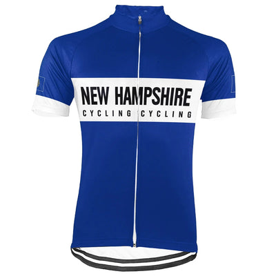 Customized New Hampshire Short Sleeve Cycling Jersey for Men