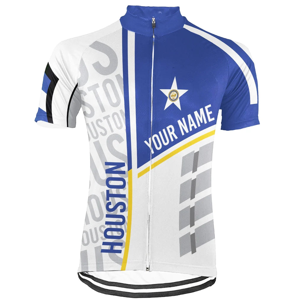 Customized Houston Men's Cycling Jersey Short Sleeve