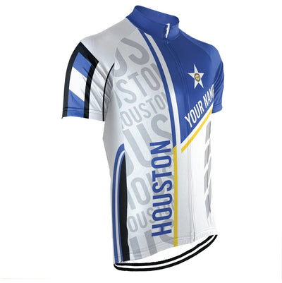 Customized Houston Men's Cycling Jersey Short Sleeve