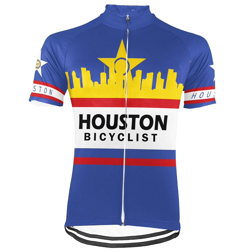 Customized Houston Men's Cycling Jersey Short Sleeve