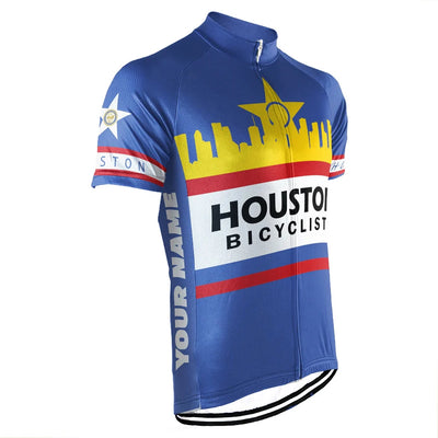 Customized Houston Men's Cycling Jersey Short Sleeve