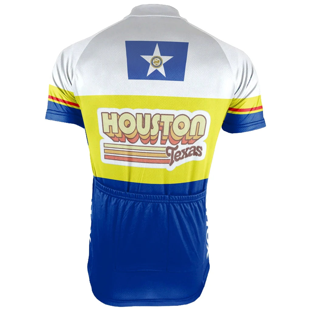 Customized Houston Men's Cycling Jersey Short Sleeve