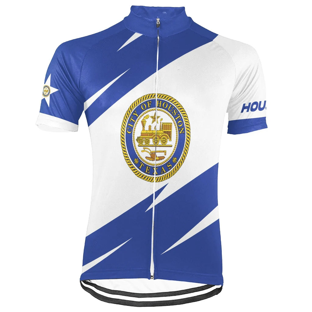 Customized Houston Men's Cycling Jersey Short Sleeve
