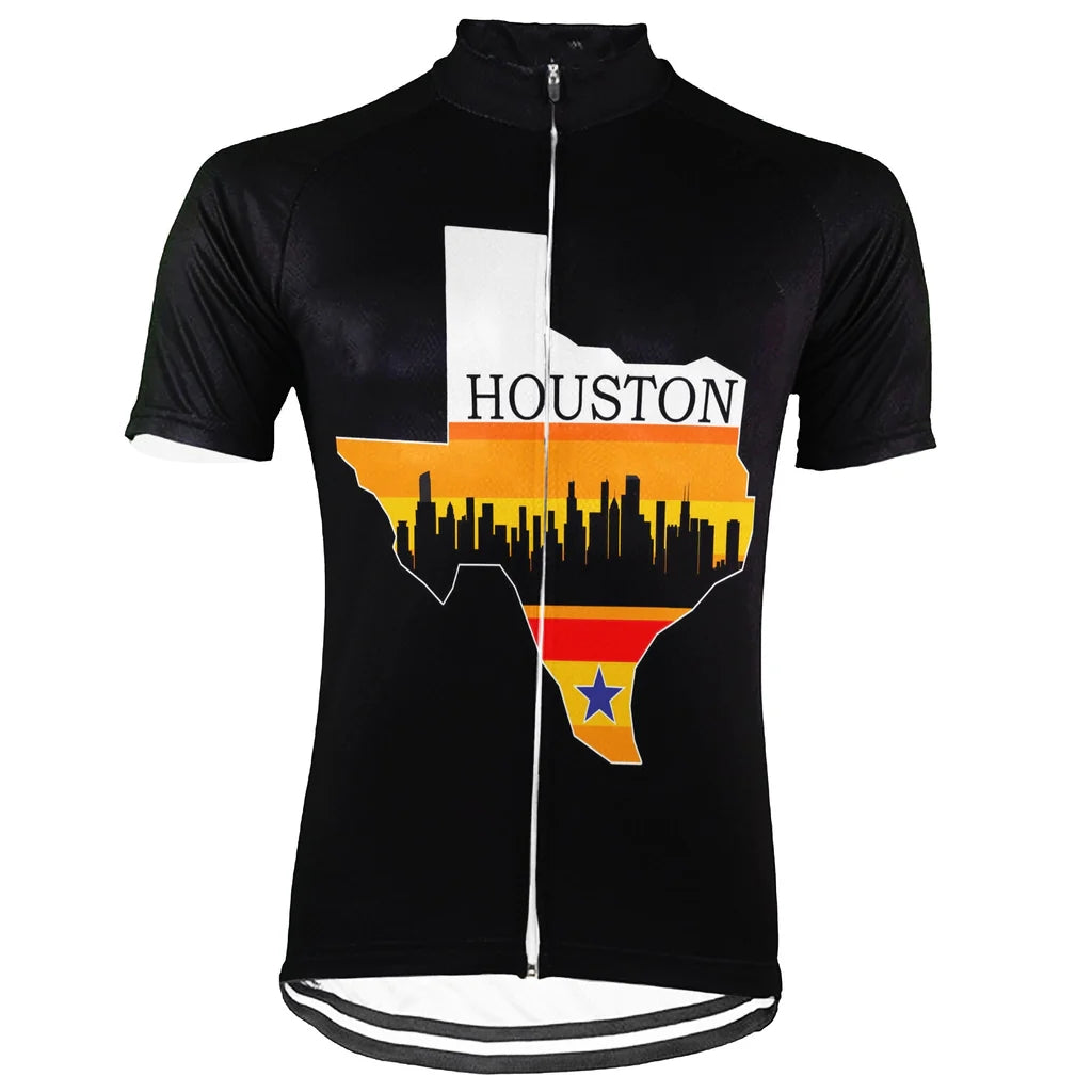 Customized Houston Men's Cycling Jersey Short Sleeve
