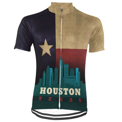 Customized Houston Men's Cycling Jersey Short Sleeve