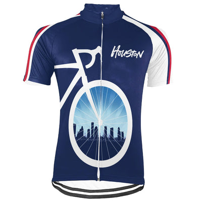 Customized Houston Men's Cycling Jersey Short Sleeve