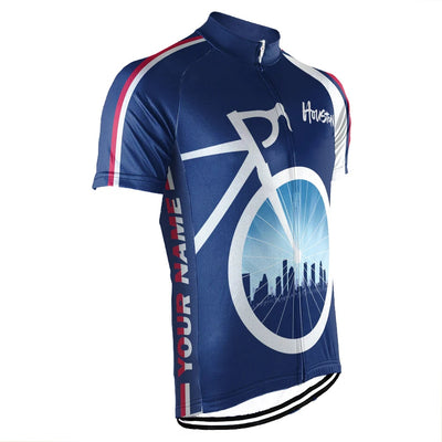 Customized Houston Men's Cycling Jersey Short Sleeve